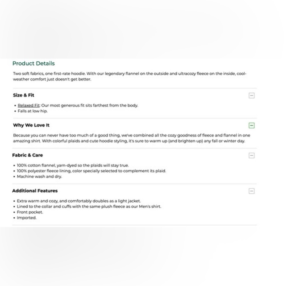 L.L. Bean Multicolor Plaid Fleece-Lined Jacket - Picture 6 of 6